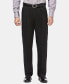 ფოტო #1 პროდუქტის Men's Premium No Iron Khaki Classic Fit Pleat Hidden Expandable Waist Pants