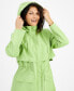 Фото #3 товара Flower Show Women's Water-Resistant Hooded Trench Coat, Created for Macy's