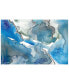 Фото #3 товара 'Subtle Blues I' Frameless Free Floating Tempered Glass Panel Graphic Wall Art, 32" x 48"