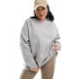 Фото #1 товара ASOS DESIGN Curve Heavy weight oversized sweatshirt in grey marl