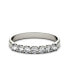 Фото #4 товара Moissanite Anniversary Band 3/8 ct. t.w. Diamond Equivalent in 14k White Gold