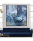 Фото #6 товара Abstract Blues II Oversized Framed Canvas, 45" x 45"