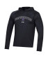 Men's Black Northwestern Wildcats 2023 Sideline Tech Hooded Raglan Long Sleeve T-shirt