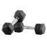 Черные гантели BODYTONE Hex Dumbbells 9кг 9 kg - фото #3