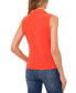 Фото #2 товара Women's Sleeveless Polo-Collar Solid-Knit Top