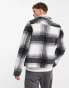 Фото #2 товара ASOS DESIGN wool look harrington jacket in black and white check