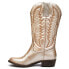 Фото #3 товара COCONUTS by Matisse Lasso Round Toe Cowboy Womens Gold Casual Boots LASSO-740