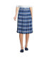 ფოტო #7 პროდუქტის Women's School Uniform Plaid Pleated Skirt Below the Knee