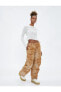 Фото #3 товара Брюки Koton Oversize Pantolon Парашютный с батиковым узором из хлопка с карманами
