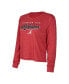 Фото #2 товара Women's Crimson Alabama Crimson Tide Team Color Long Sleeve T-shirt and Shorts Set