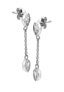Фото #2 товара Elegant silver dangle earrings with diamonds Tender DE751