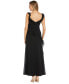 Women's Ruffled Side-Slit Gown