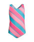 Knockout pink/turquoise stripe