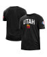 Фото #1 товара Men's Black Utah Jazz 2021/22 City Edition Brushed Jersey T-shirt