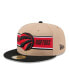 Men's Tan/Black Toronto Raptors 2024 NBA Draft 59FIFTY Hat Черный, 7 1/8 - фото #1