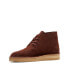 Фото #4 товара Clarks Desert Coal 26174046 Mens Brown Suede Lace Up Chukkas Boots