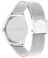 ფოტო #3 პროდუქტის Women's Silver-Tone Stainless Steel Mesh Bracelet Watch 36mm