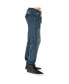 ფოტო #3 პროდუქტის Men's Premium Knit Denim Jogger Jeans Indigo Hand Sanded Knee Patches