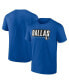 Фото #1 товара Men's Blue Dallas Mavericks Box Out T-shirt