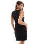 Фото #2 товара Cotton On jersey boat neck fitted 90s dress in black