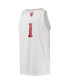 Men's 1 Indiana Hoosiers Swingman Team Basketball Jersey Бежевый, XL - фото #3