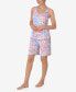 ფოტო #1 პროდუქტის Women's Sleeveless Bermuda PJ Set