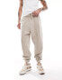 Фото #4 товара ASOS DESIGN oversized joggers with seam detail in washed beige