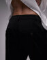 Фото #4 товара Topshop high waist pleated smart trouser in black