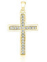 Фото #1 товара Glittering gold-plated cross pendant SVLP0955XH2GO00