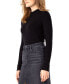 ფოტო #3 პროდუქტის Women's Long-Sleeve Ribbed Mock-Neck Sweater