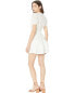 WAYF 291506 Reese Smocked Waist Tiered Mini Dress Ivory Size SM