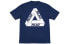 Фото #2 товара PALACE Reverso T-Shirt Navy Orange Logo印花 短袖T恤 男女同款 送礼推荐 / Футболка PALACE Reverso T Shirt PAL-SS18-3