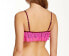 Фото #2 товара BECCA Womens Swimwear Pink Show Tell Bralette Padded Cups Bikini Top Size L