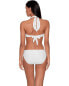 Фото #2 товара LAUREN Ralph Lauren Womens Crochet Ring Halter Bikini Top White Size 10