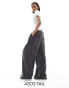 Фото #1 товара ASOS DESIGN Tall cord wide leg pull on trouser in grey