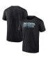 ფოტო #2 პროდუქტის Men's Black Carolina Panthers Big and Tall Two States One Team Statement T-shirt