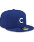 Фото #4 товара Men's Royal Chicago Cubs Logo White 59FIFTY Fitted Hat