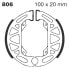 Фото #1 товара EBC Plain Series Organic 806 Brake Shoe