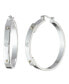 Фото #1 товара Серьги Ralph Lauren Sterling Silver Hoop with 18K Gold Accent