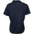 Page & Tuttle Solid Heather Short Sleeve Polo Shirt Womens Blue Casual P2013-DKN