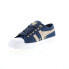 Фото #4 товара Gola Coaster CLA561 Womens Blue Canvas Lace Up Lifestyle Sneakers Shoes 10