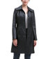 ფოტო #3 პროდუქტის Plus Size Maisy Leather Long Coat