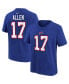 Toddler Boys and Girls Josh Allen Royal Buffalo Bills Player Name and Number T-shirt