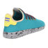 Фото #3 товара Adidas Pharrell Williams Tennis HU Men's Shoes Teal-Yellow-Grey Marble cq1872