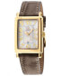 ფოტო #1 პროდუქტის Women's Avenue of Americas Mini Swiss Quartz Brown Italian Leather Strap Watch 25mm x 32mm