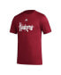 Фото #3 товара Men's Scarlet Nebraska Huskers Basics Secondary Pre-Game AEROREADY T-shirt