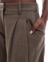 Фото #3 товара NA-KD co-ord wide leg trousers in brown