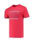 ფოტო #3 პროდუქტის Men's Navy, Red Washington Nationals Meter T-shirt and Shorts Sleep Set