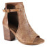 Фото #3 товара Diba True Low Tide Leather Round Toe Block Heels Pumps Womens Brown Dress Casual