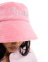 Фото #4 товара Juicy Couture diamante velour bucket hat in pink lemonade